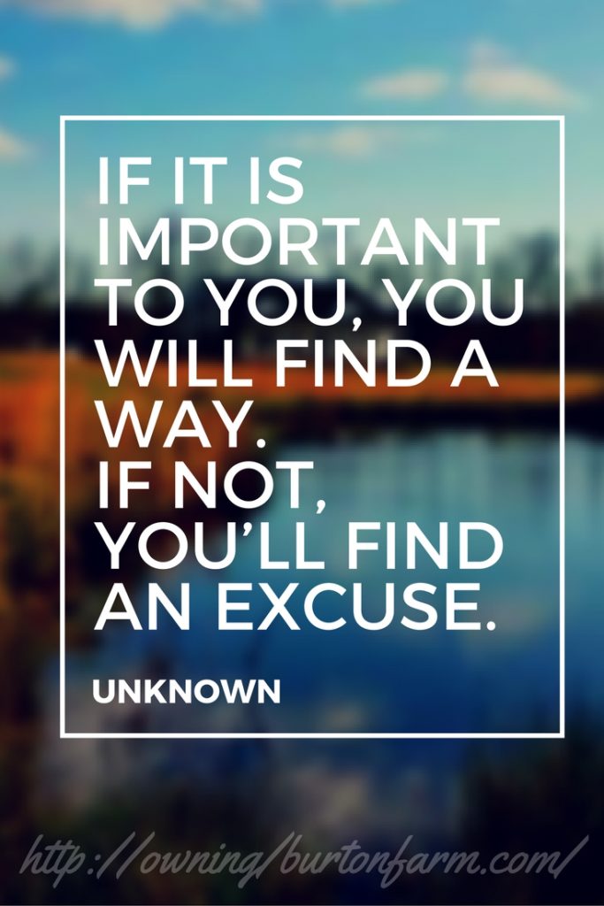 It if is important to you, you will find a way. If not, you'll find an excuse. Click through to find out how I'm busting through your excuses for not living your homesteading dream. On this day in this series, I'm showing you how you DO have time to homestead. 