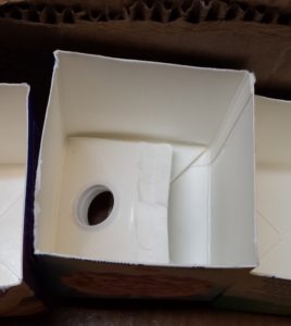 Cut off the top of the carton and invert it into the bottom for drainage on a free seed starter. Come visit us at owningburtonfarm.com and misfitgardening.com for more ideas to homestead frugally